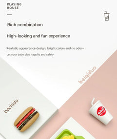 Deluxe Pretend Play Burger & Fries Set - Image 2