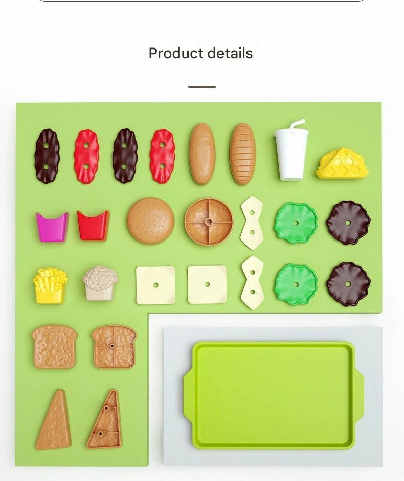 Deluxe Pretend Play Burger & Fries Set - Image 6