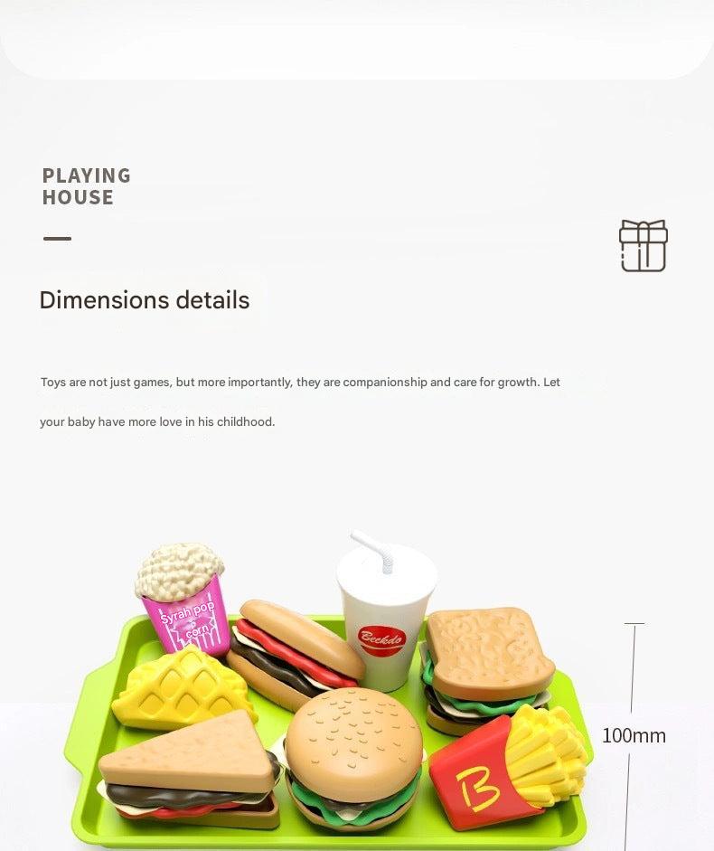Deluxe Pretend Play Burger & Fries Set - Image 7
