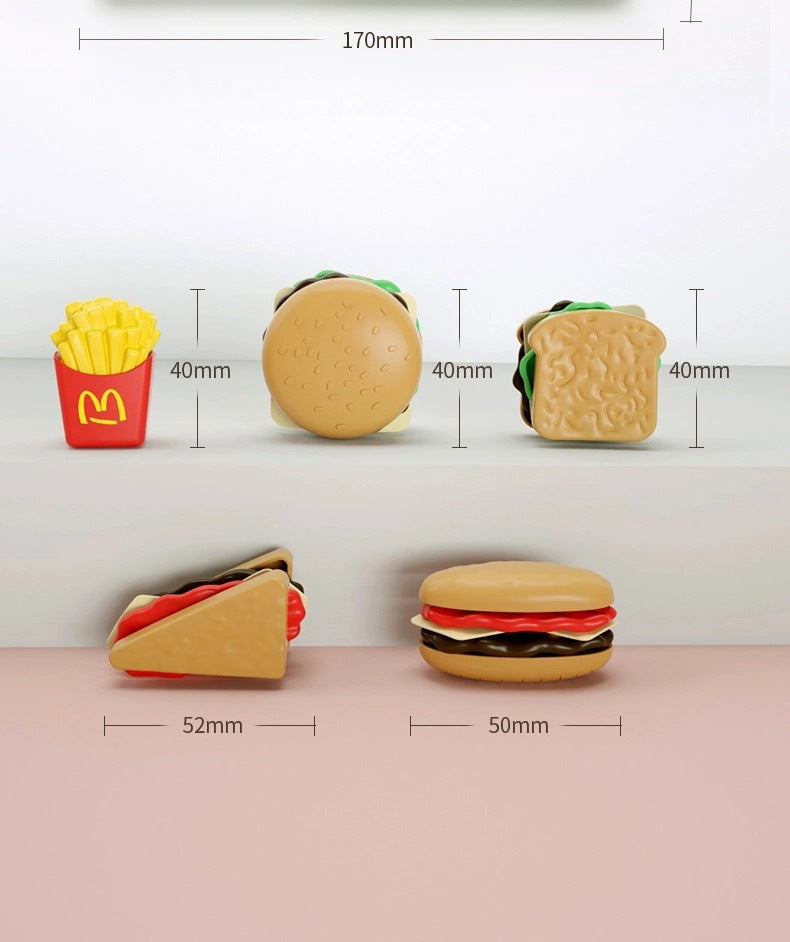 Deluxe Pretend Play Burger & Fries Set - Image 8