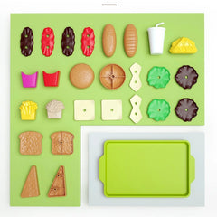 Deluxe Pretend Play Burger & Fries Set - Image 2