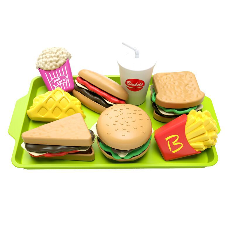 Deluxe Pretend Play Burger & Fries Set - Image 5