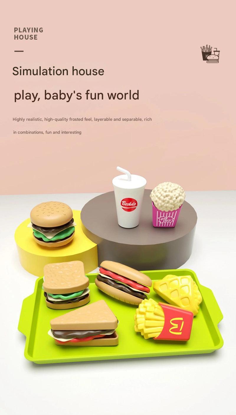Deluxe Pretend Play Burger & Fries Set - Image 8