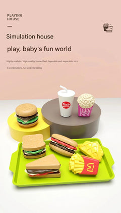 Deluxe Pretend Play Burger & Fries Set - Image 8