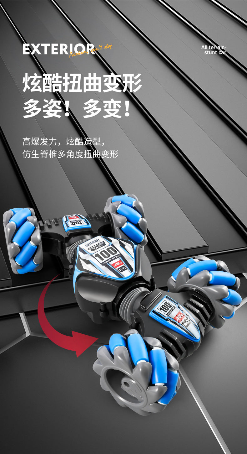 Dynamic action shot of remote control car