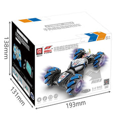 Dynamic action shot of remote control car