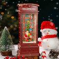 Santa snow globe music box in vibrant colour