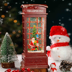 Santa snow globe music box in vibrant colour