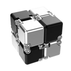 close up of a magic cube in hands