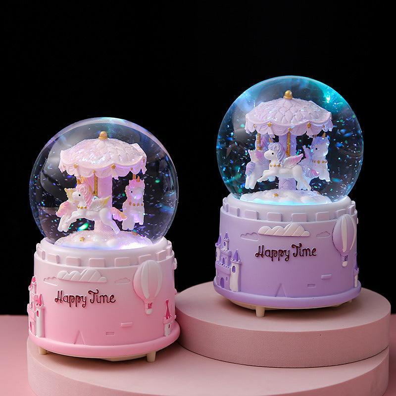 Carousel music box in a gift packaging