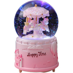 Pink colour option of the carousel music box