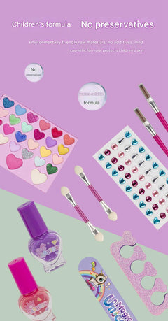 dual-layer makeup organizer for children