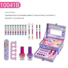 playing with makeup kit outdoors