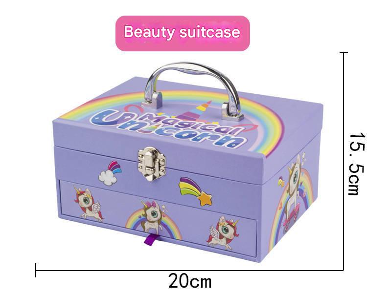 close-up of child-friendly makeup items
