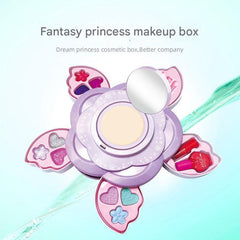 Top view of the kids makeup kit showcasing variety
