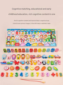7-in-1 Magnetic Fishing Board Toy for Kids