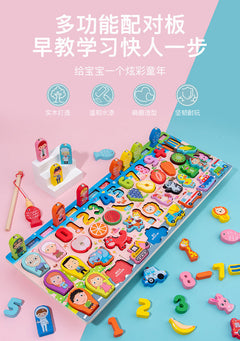 High-quality wood under the fishing toy