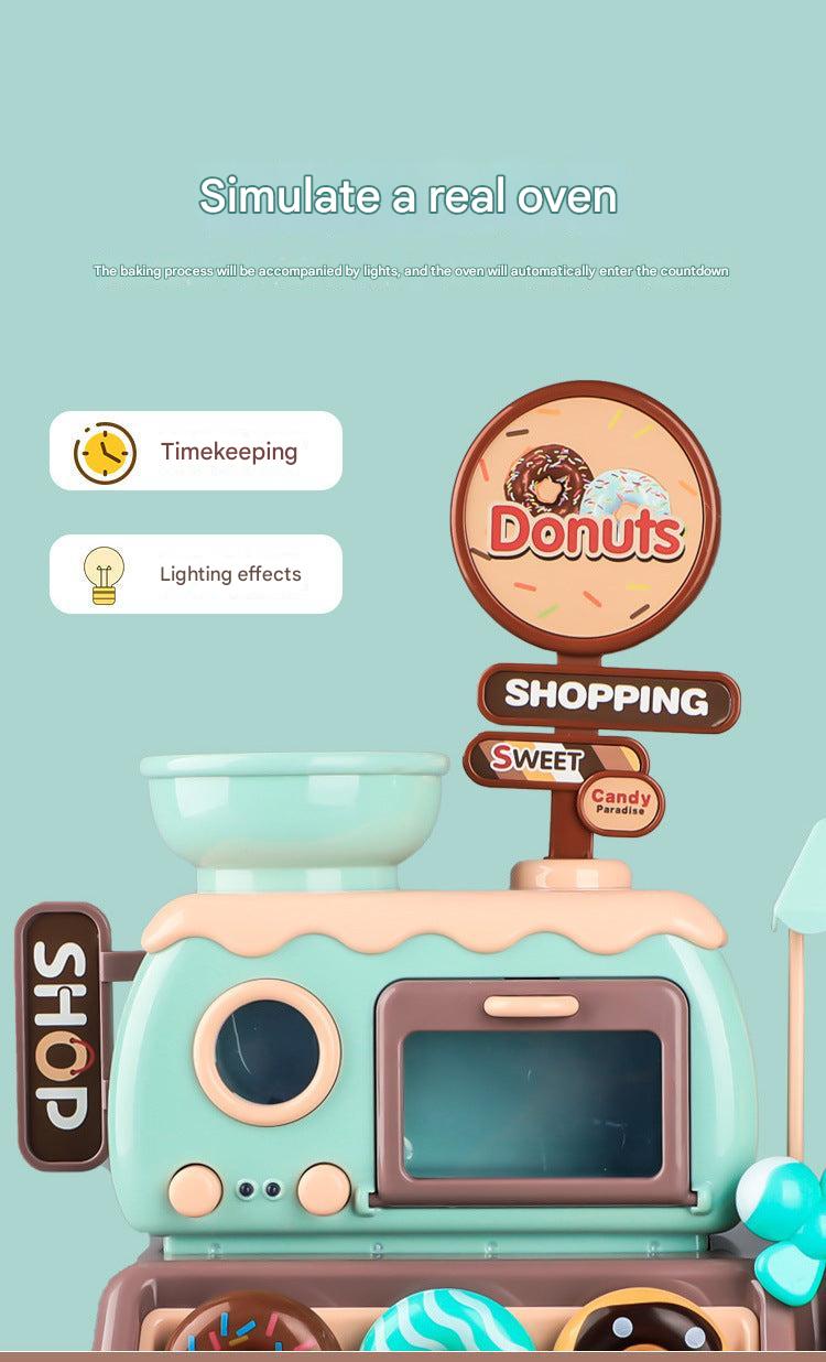 Close-up of the educational cash register toy