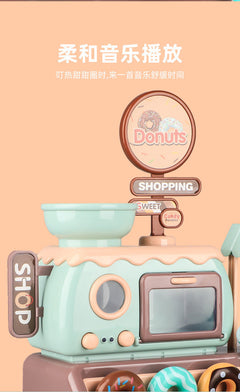 Cash register toy displaying banknotes