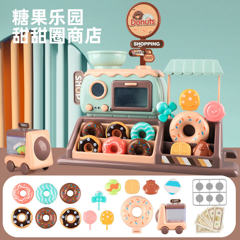 Interactive toy cash register with lights