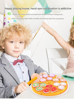 Creative kids play set with pizza ingredients