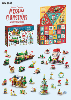Christmas advent calendar toy set