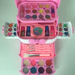 Interactive play with various makeup brushes