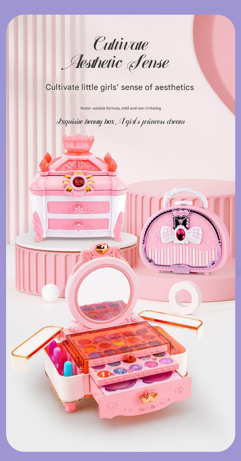 Child-friendly makeup play set showcasing bright designs
