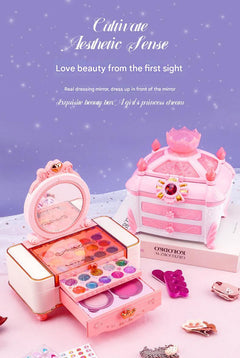 Safe and washable kids makeup tools in vibrant colours