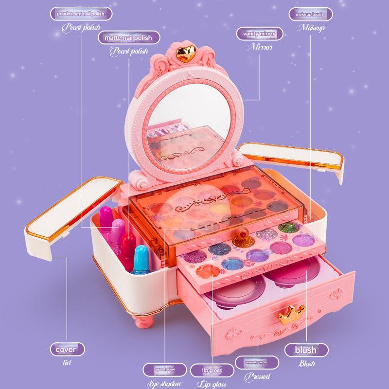 Safe and washable kids makeup tools in vibrant colours