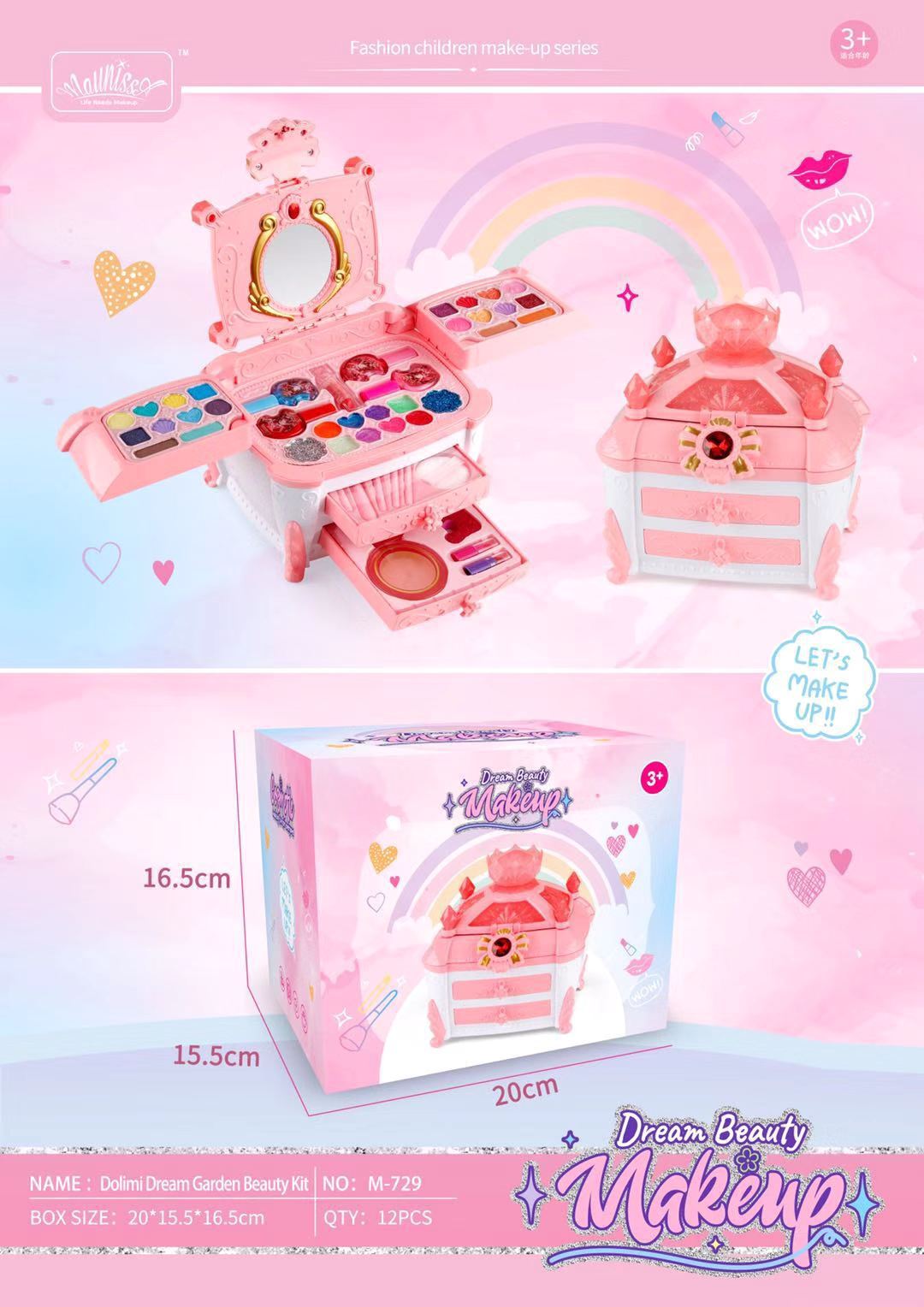 Interactive makeup set for creative play and imagination