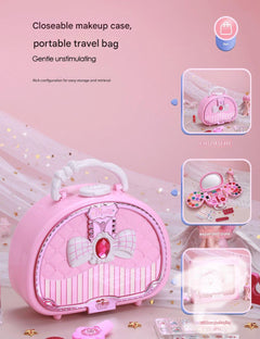 Colourful child-safe cosmetic playset including eyeshadow