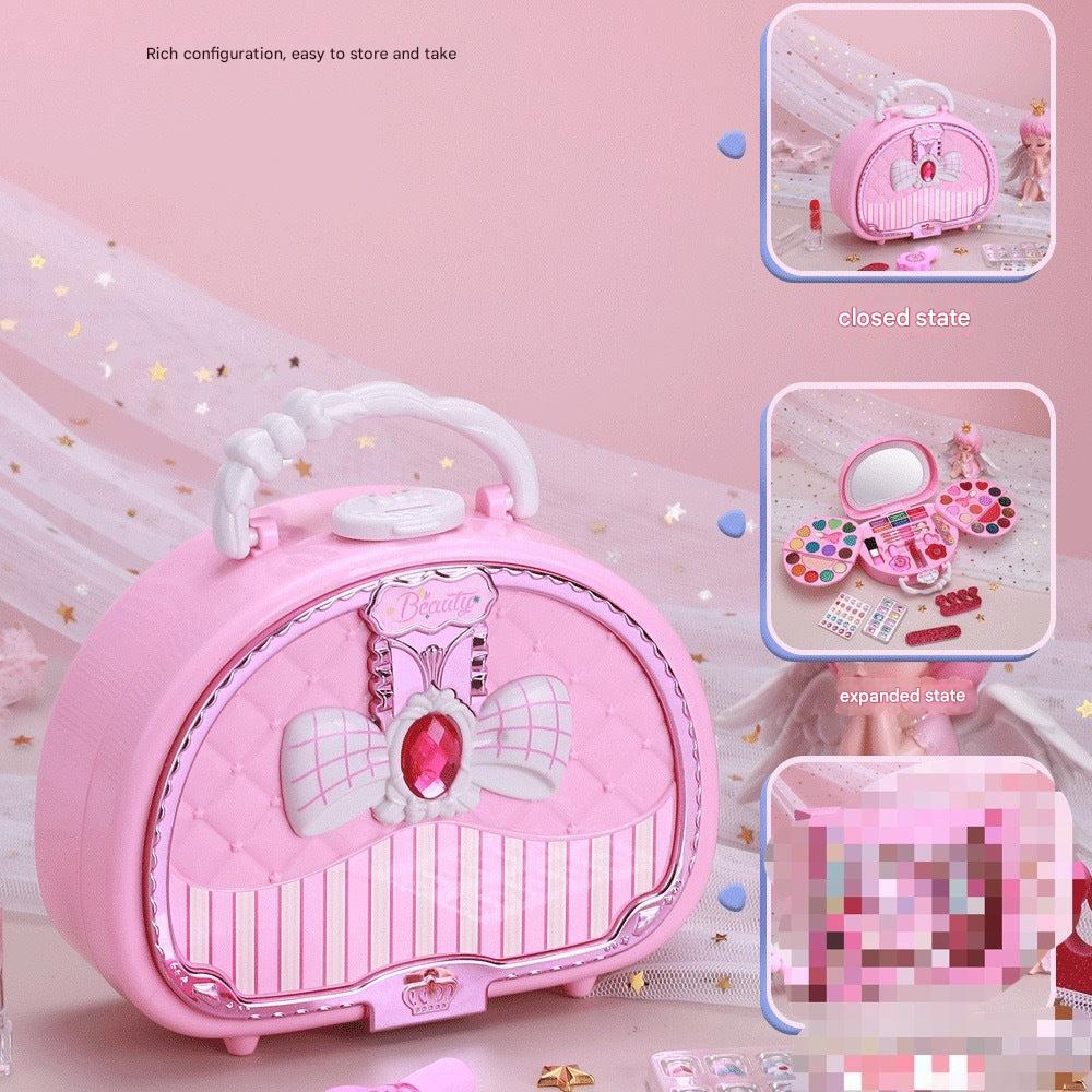 Portable cosmetic playset in a charming carrying case