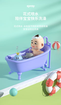 Educational interactive bath toys in action