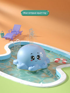 Aquatic-themed bath toys engaging toddlers