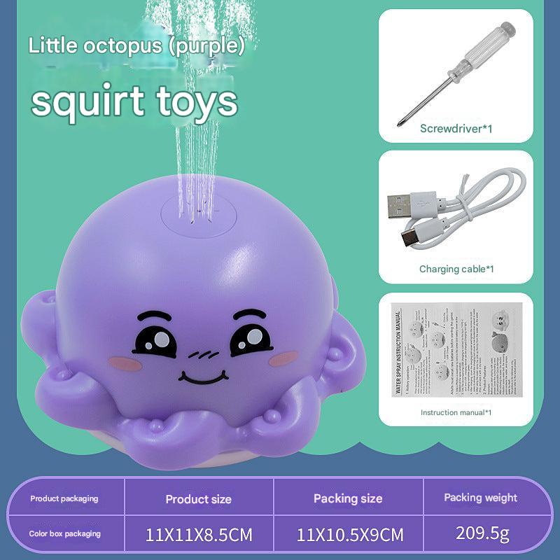 Educational interactive bath toys in action
