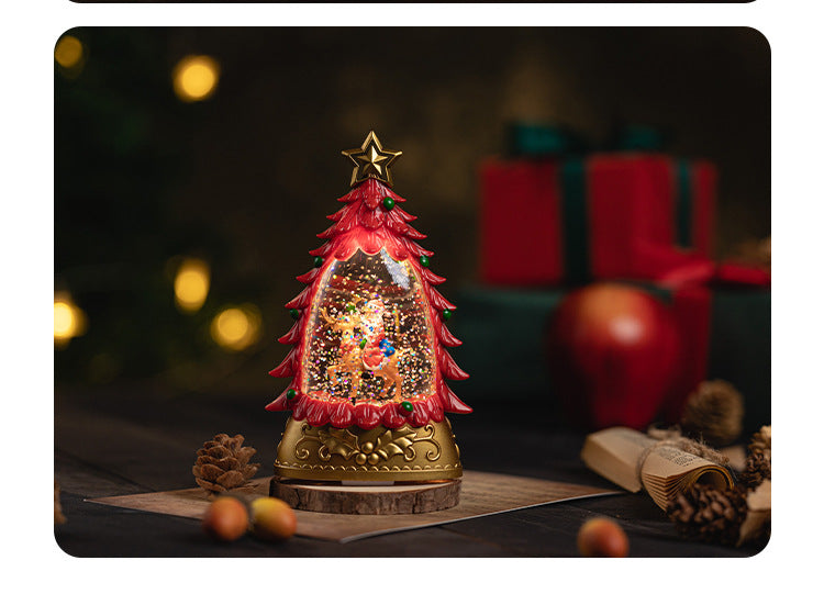 Tabletop Christmas snow globe for home decor