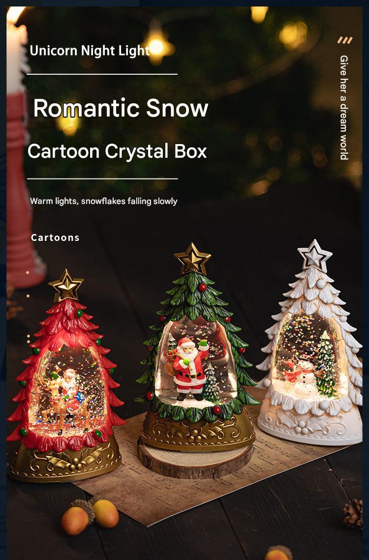 Tabletop Christmas snow globe for home decor