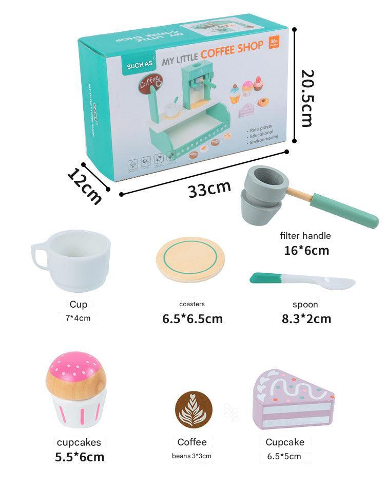 Colourful tea set from play kitchen set