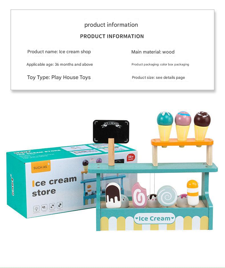 Dessert stand in the play kitchen set