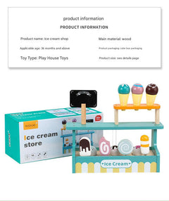 Dessert stand in the play kitchen set