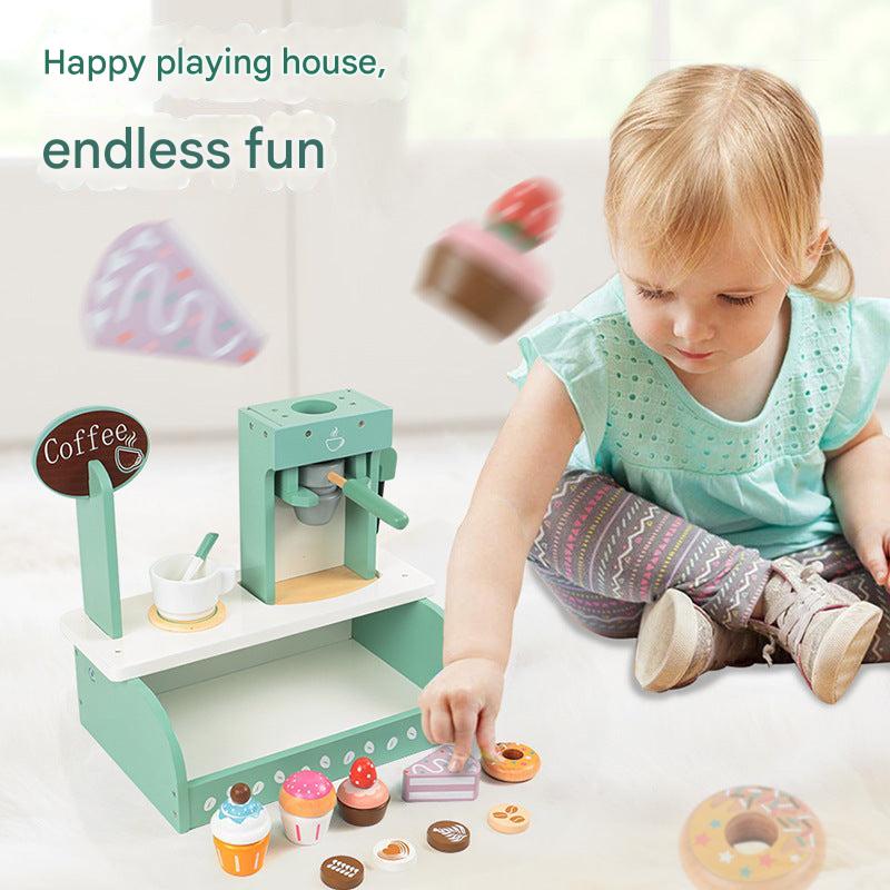 Colourful tea set from play kitchen set