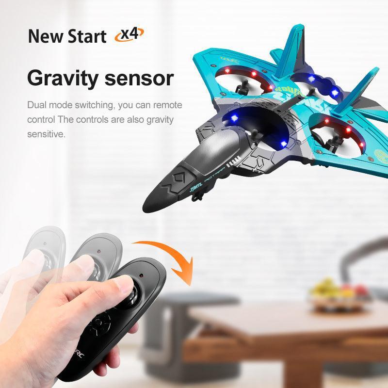 back view of kids remote control glider plane