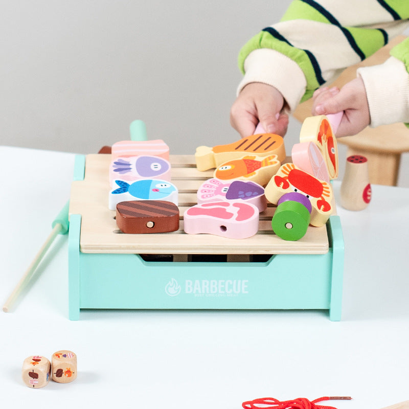 Closeup of interactive BBQ grill accessories