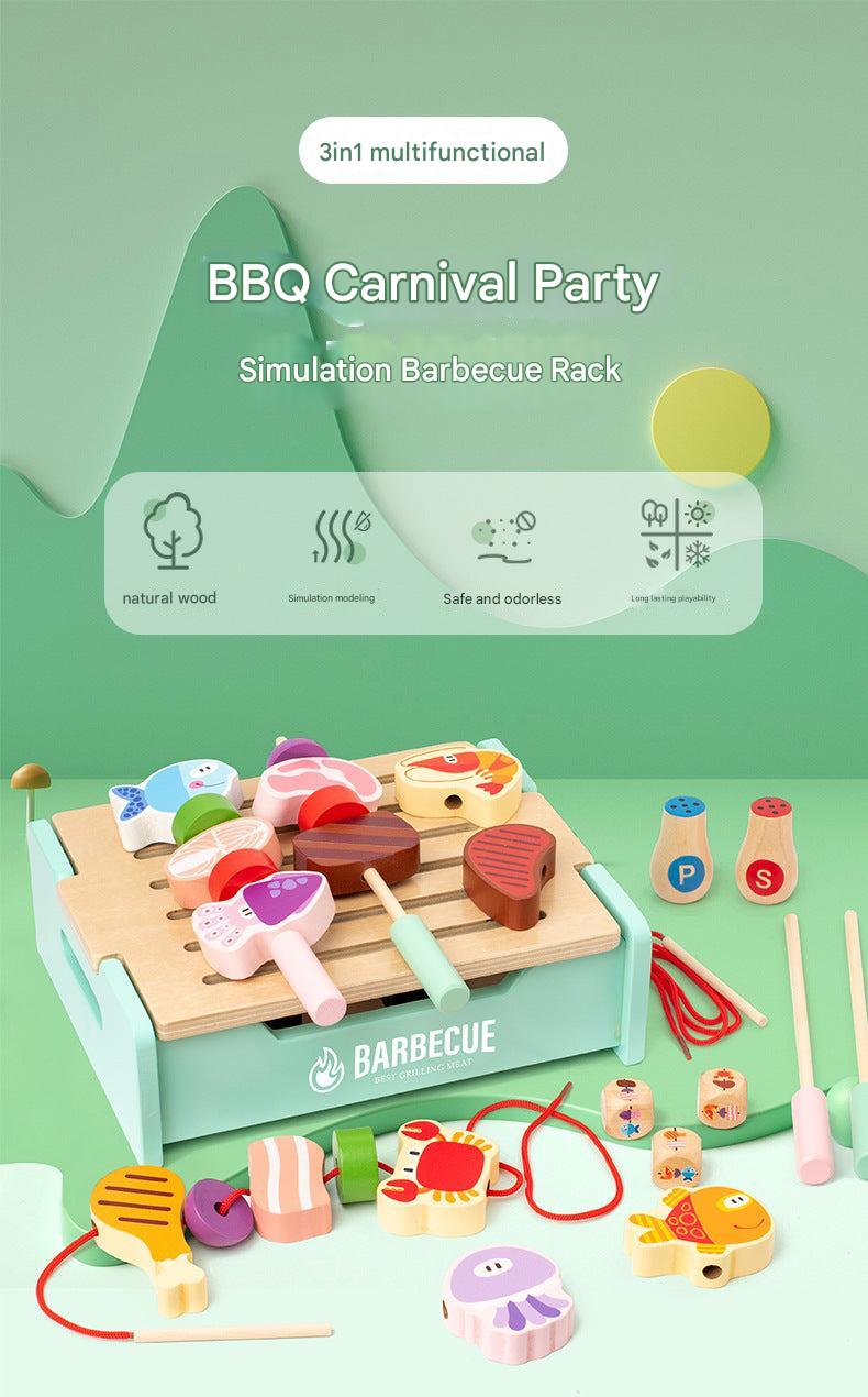 Child bonding with family through interactive play