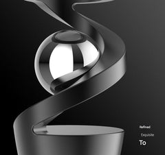 close-up of levitating gyroscope