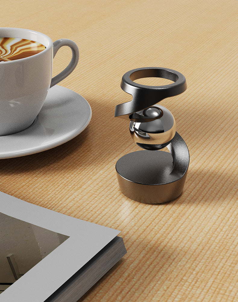 floating gyroscope in motion
