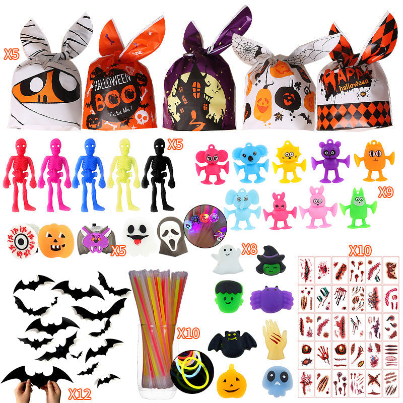 Decorative pumpkin candy jars for Halloween party favours