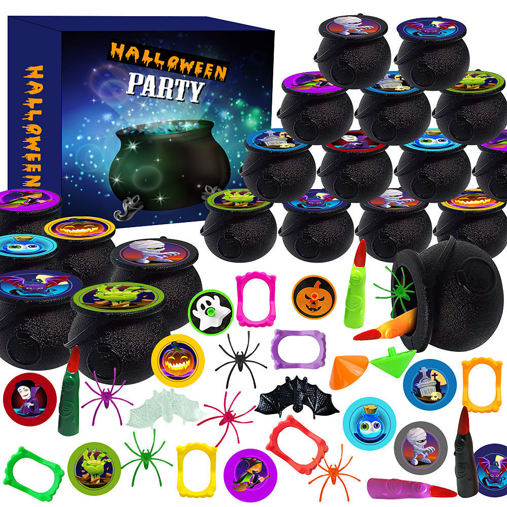Creative gift set of Halloween themed toys and candy jars
