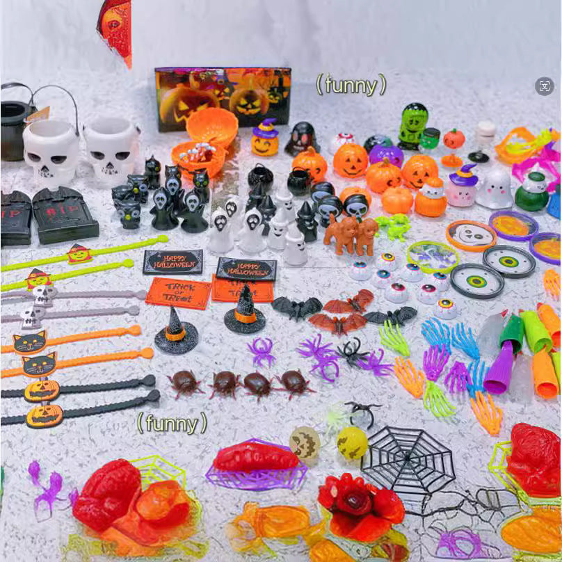 Colourful toys and candy jars set for kids aged 4-6